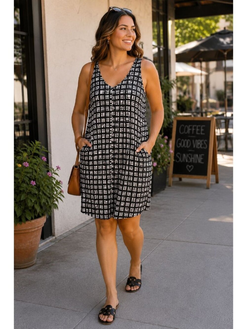Coastal Casual Old Navy Linen Blend Shift Dress w/ Pockets| Minimalist boho| XL